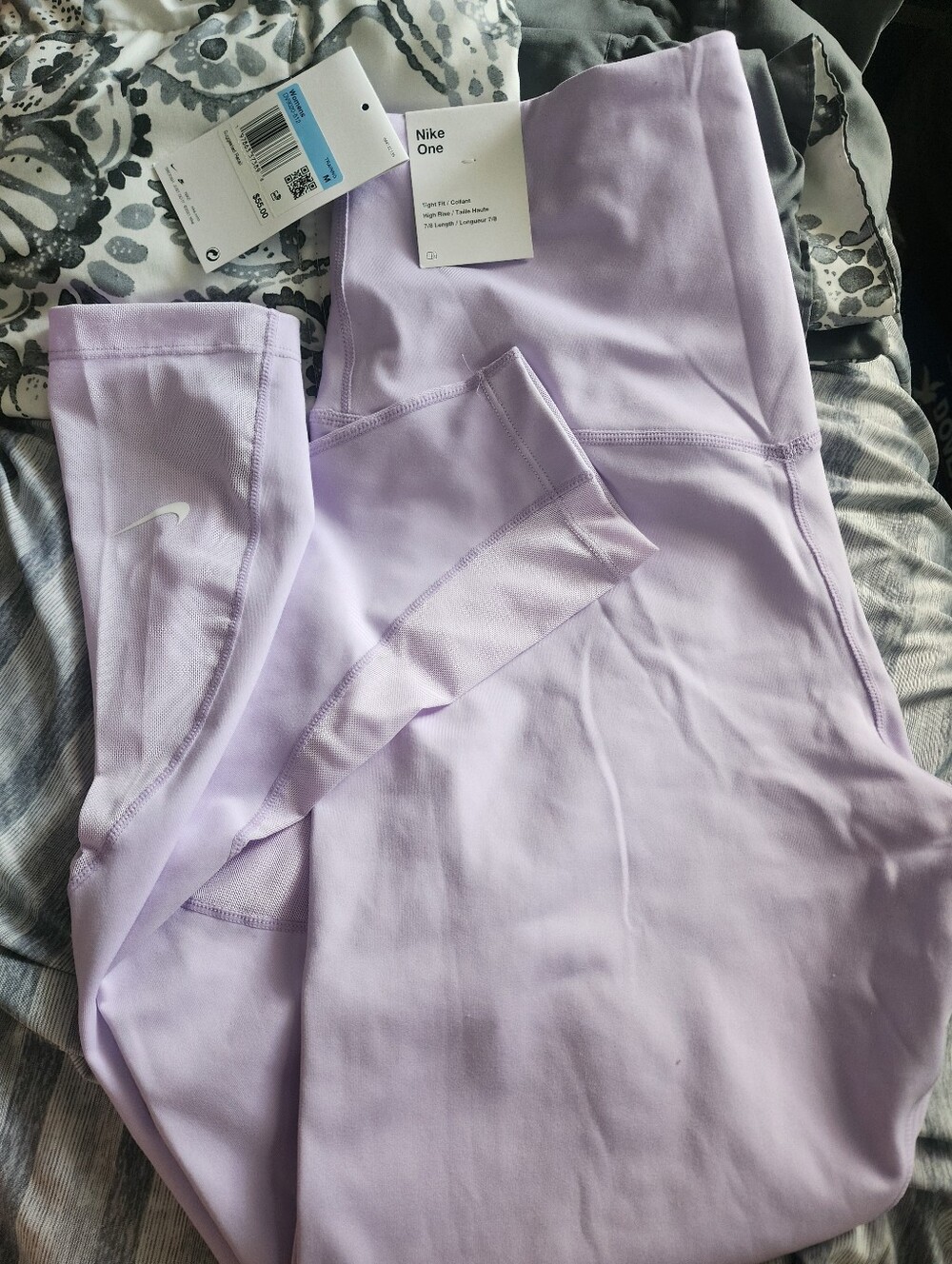 Nike One Lavender High-Rise Leggings